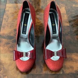 Never worn Patrick Cox sparkly ruby pumps sz 38